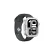 AmazingThing Titan Pro metalinis dėklas Apple Watch 11 46mm, sidabrinis