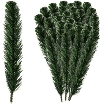 Dirbtinės eglės šakėlės Ruhhy, 29 cm, 40 vnt., žalios
