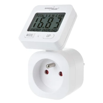 Elektros energijos matuoklis Greenblue GB615 E, 16A, 3680W, baltas