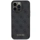 Apple iPhone 15 Pro dėklas Guess 4G Metal Gold Logo, pilkas