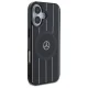 Mercedes dėklas iPhone 16 telefonui Double Layer Crossed Lines MagSafe, juodas