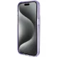 Dėklas Guess Ring Stand Script Glitter MagSafe, skirtas iPhone 15 Pro Max, violetinis