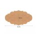 Self-Adhesive Labels, 300 Pcs, 3×5 cm, Brown