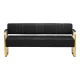Laukiamojo sofa Gabbiano Avila, juoda su auksu