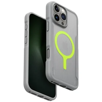 Uniq Combat Active Magclick Charging dėklas, skirtas iPhone 16 Pro Max, pilkas