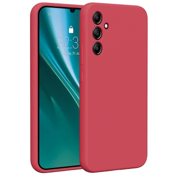 Etteri Silicone Case dėklas Samsung Galaxy A34 5G telefonui, avietinis