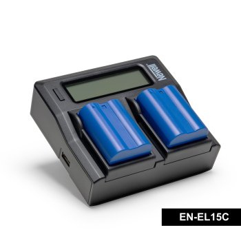 Newell Supracell įkroviklio ir 2x EN-EL15C baterijų rinkinys Nikon fotoaparatams