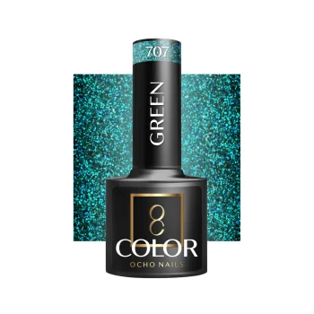 Ocho Nails Green 707 Hybrid Gel Polish, 5 g