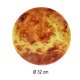 Mars sieninis laikrodis su LED ekranu, 32 cm, oranžinis