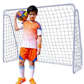 Bakalu didelis metalinis futbolo vartai su tinklu, 213x150x90 cm