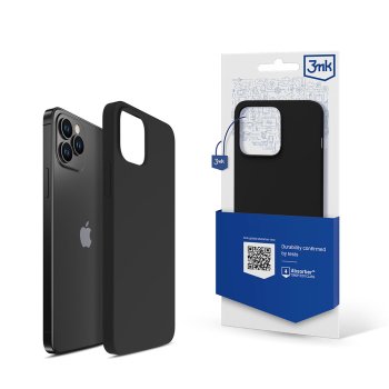 3mk Silicone Case for iPhone 12 Pro Max Black
