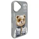 Nimmy Cool&Cute 2.0 Bear dėklas, skirtas iPhone 16, pilkas
