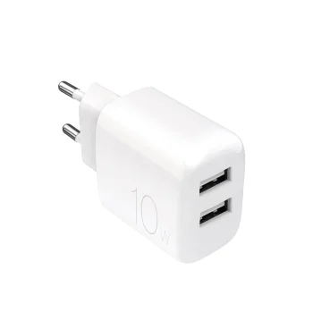 Puro PROLITE 10W 2x USB-A įkroviklis - White