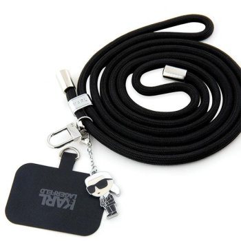 Karl Lagerfeld Universal Phone Strap CBDY Cord juodas telefono dirželis
