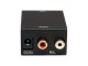 Optinis Toslink SPDIF į 2x Cinch RCA keitiklis