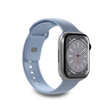 Puro Icon silikoninis dirželis Apple Watch 42 / 44 / 45 / 49 mm, šviesiai mėlynas