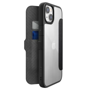 Atverčiamasis dėklas Raptic Urban Folio skirtas iPhone 14 Plus, MagSafe, juodas