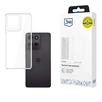 3Mk Protection Clear Case for Motorola Moto G75, Transparent