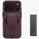 Dėklas Uniq Heldro Air Magclick Charging telefonui iPhone 18 Pro / 17 Pro, bordo