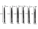 Precision Anti-Static Tweezers Set 6 Pcs for Electronics Repair, Black