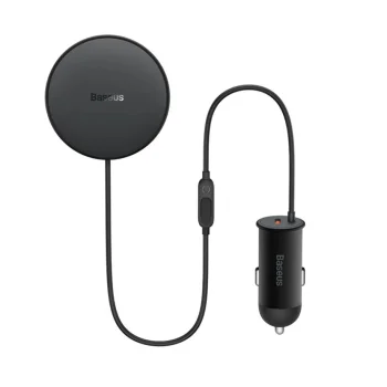 Baseus CW01 MagSafe 15W Wireless Car Charger & 25W USB-C, Black