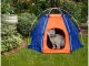 Waterproof Foldable Pet Tent for Dogs and Cats, Blue-Orange