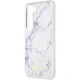 Guess Marble dėklas Samsung Galaxy S23+ baltas