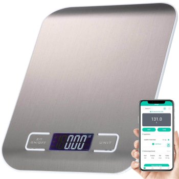 Electronic Kitchen Scale with LCD Display, 5kg/1g