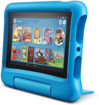 Planšetinis kompiuteris vaikams Amazon Fire 7 Kids, 16 GB, mėlynas
