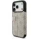 Guess Book 4G Metal Logo atverčiamas dėklas iPhone 18 Pro / 17 Pro, rožinis