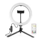 Puluz LED RGBW Vlogging Ring Photo Video Light Lamp 26cm with Tripod Mount