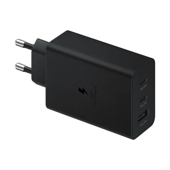 Samsung Trio 65W Wall Charger 2x USB-C 1x USB-A Black