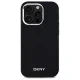 DKNY Plain Silver MagSafe dėklas, skirtas iPhone 14 Pro, juodas
