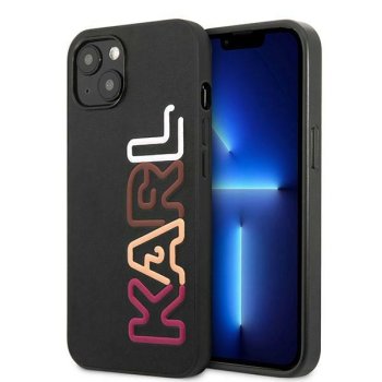 „Karl Lagerfeld Multipink Brand“ dėklas „iPhone 13 mini“ telefonui, juodas