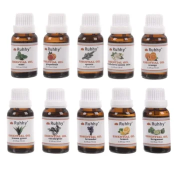 Eterinių aliejų rinkinys aromaterapijai, 10 x 15 ml