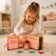 Veltinė sensorinė edukacinė knygelė Namelis 3D su judančiomis detalėmis