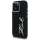 Karl Lagerfeld Signature Denim dėklas, skirtas iPhone 16 Pro Max, juodas