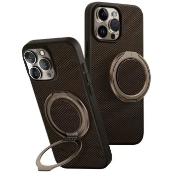 Uniq Keva Air Magclick GripFit dėklas iPhone 16 Pro Max telefonui, rudas
