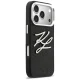 Karl Lagerfeld IML Glitter KL Diamond Logo Phone Case Cover iPhone 17 Pro - Black