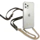 Guess 4G Gold Chain permatomas dėklas iPhone 12 / 12 Pro