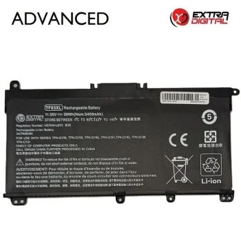 Nešiojamojo kompiuterio baterija HP TF03XL, 3400mAh, Extra Digital