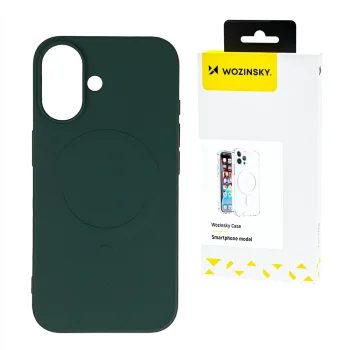 Liquid Silicone MagSafe dėklas telefonui Samsung Galaxy S25+, žalias