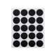 Rotating Spice Rack Organizer with 20 Jars and Stickers, Black