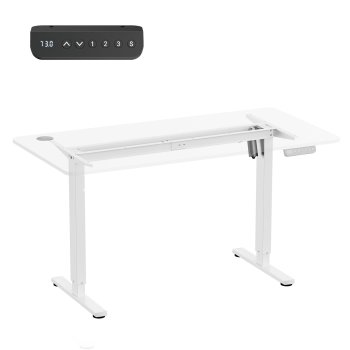 Ergo Office ER-400 elektriniu būdu reguliuojamas stalo rėmas, 80 kg, Baltas