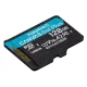 Kingston Canvas Go Plus Gen4 128GB microSDXC atminties kortelė 200MB/s A2 U3 V30