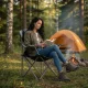 Sulankstoma turistinė kėdė MultiGarden su reguliuojamu atlošu