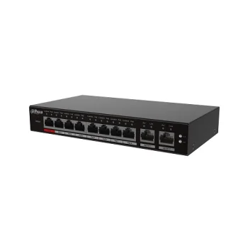 PoE komutatorius 8 prievadų 100 Mbps + 2G Uplink S4100-8ET2GT-96-C