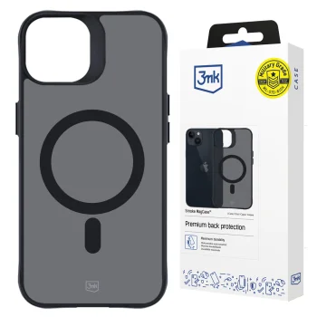 3mk iPhone 14 Plus dėklas Smoke MagCase, pusiau skaidrus