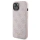 Guess Apple iPhone 15 dėklas ir 5000mAh MagSafe išorinė baterija, rožinis
