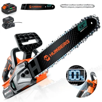 Cordless Chainsaw 12 Inch Humberg Hm-436 Wood Cutting Saw